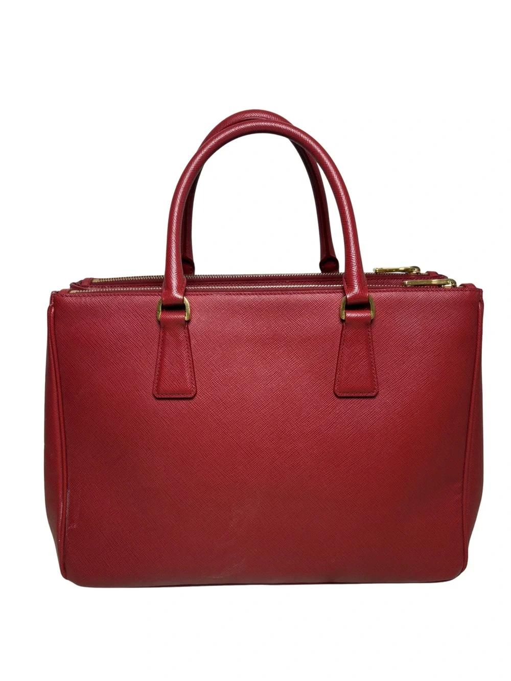 Prada Saffiano Lux Galleria Double Zip Tote